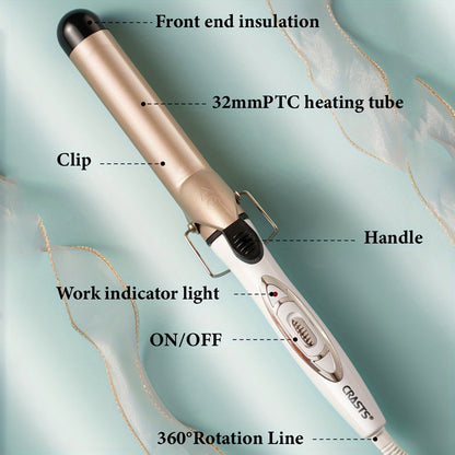 CRASTS Negative Ion Hair Curler - Voluminous Curls and Ergonomic Design.