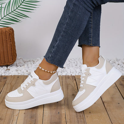 Women's Casual Comfortable Platform Sneakers for Outdoor Use