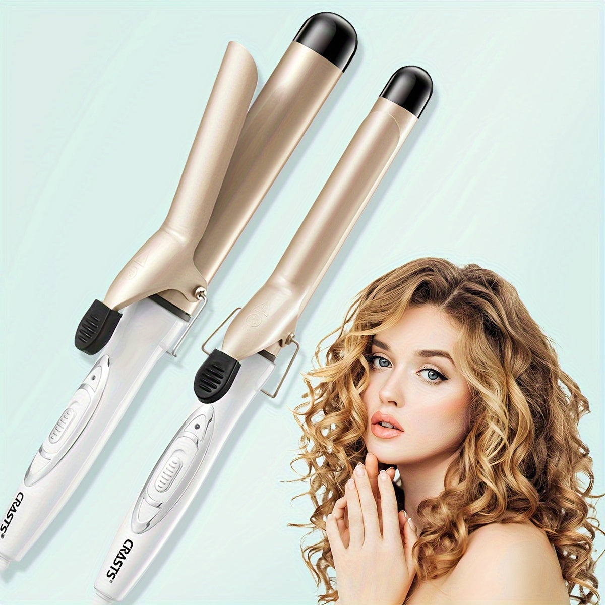 CRASTS Negative Ion Hair Curler - Voluminous Curls and Ergonomic Design.