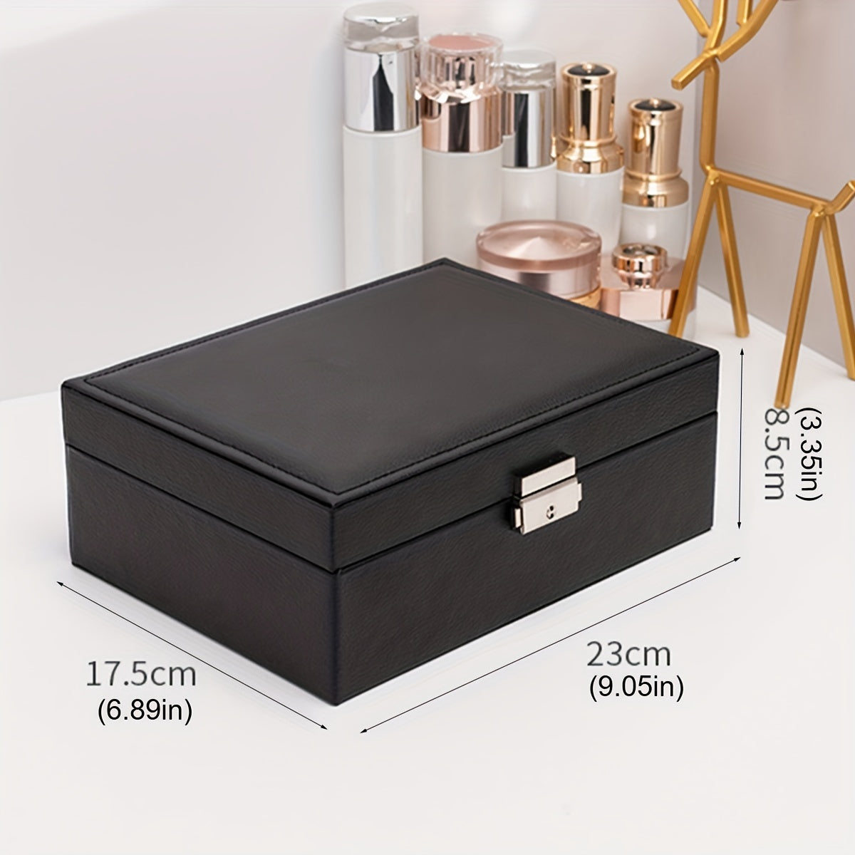 Large Capacity Double-Layer Jewelry Box for Women