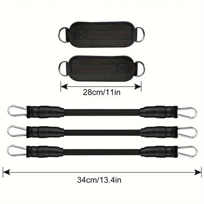Universal Resistance Bands Set with Ankle Straps and Carry Bag