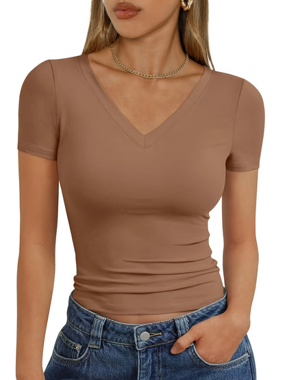 3-Pack Women's Slim Fit Cropped Tops