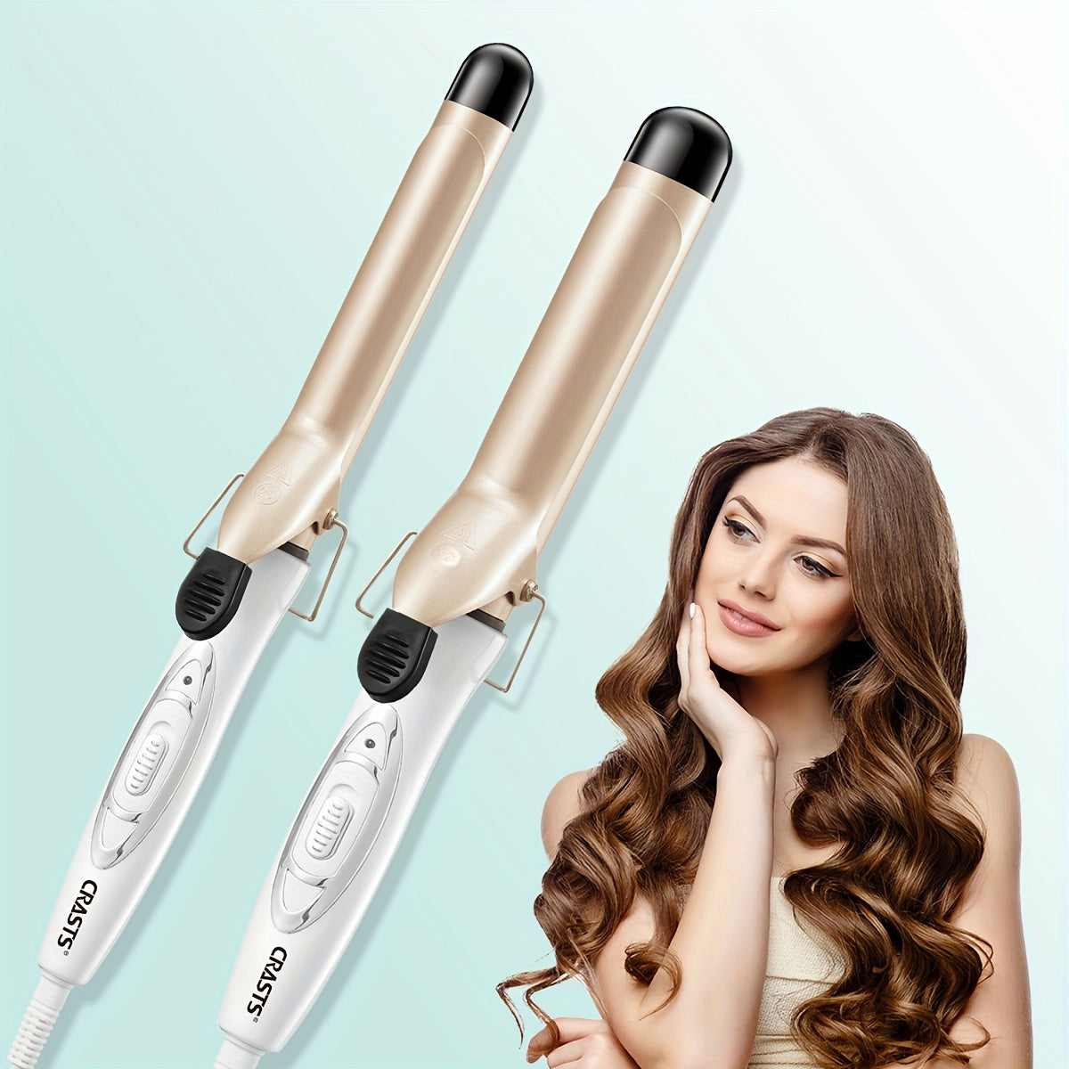 CRASTS Negative Ion Hair Curler - Voluminous Curls and Ergonomic Design.