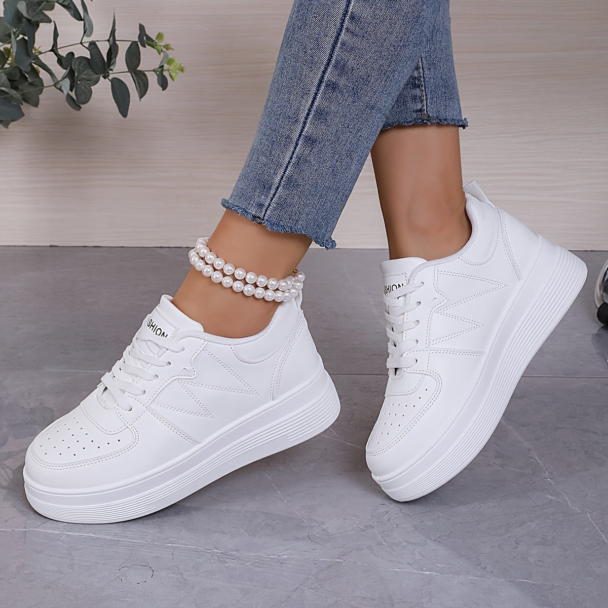 Women's Casual Comfortable Platform Sneakers for Outdoor Use