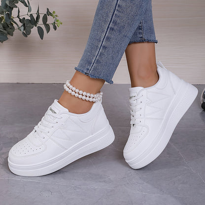 Women's Casual Comfortable Platform Sneakers for Outdoor Use