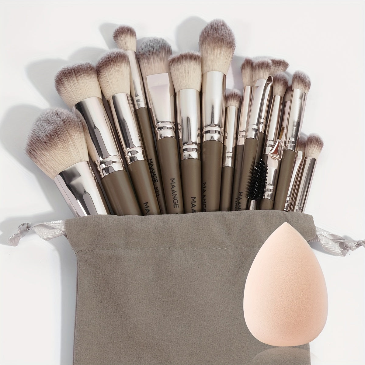 MAANGE 20-Piece Professional Makeup Brush Set with Bag