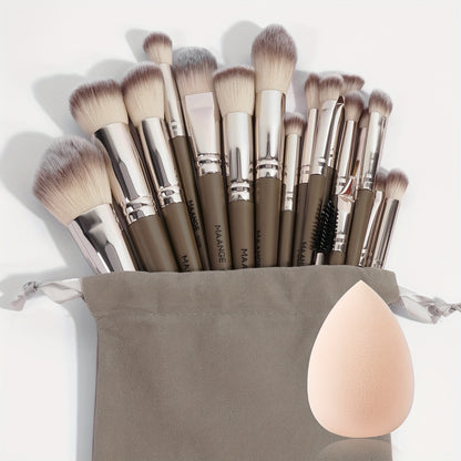 MAANGE 20-Piece Professional Makeup Brush Set with Bag
