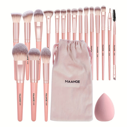 MAANGE 20-Piece Professional Makeup Brush Set with Bag