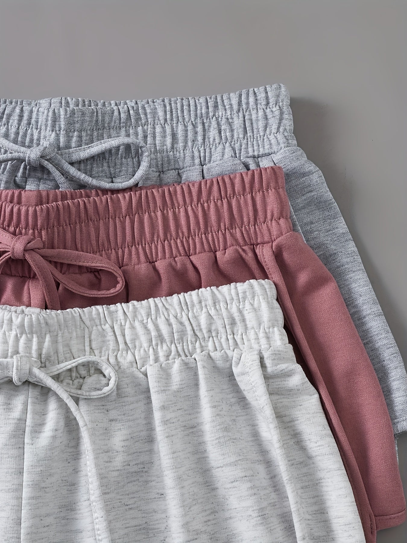 Set of 3 Lightweight Women's Summer Shorts with Elastic Waist