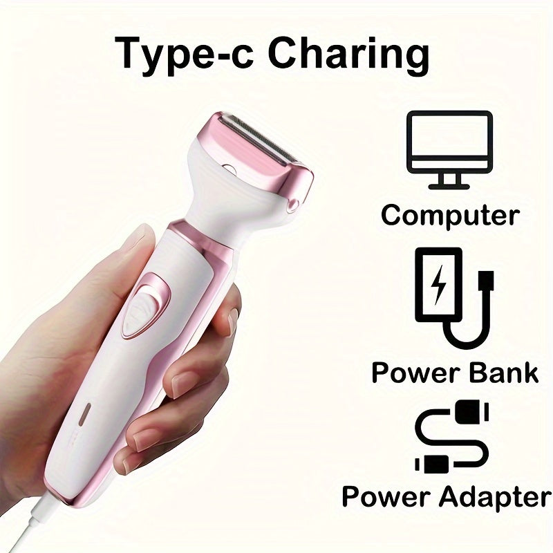4-in-1 Rechargeable Electric Razor for Women