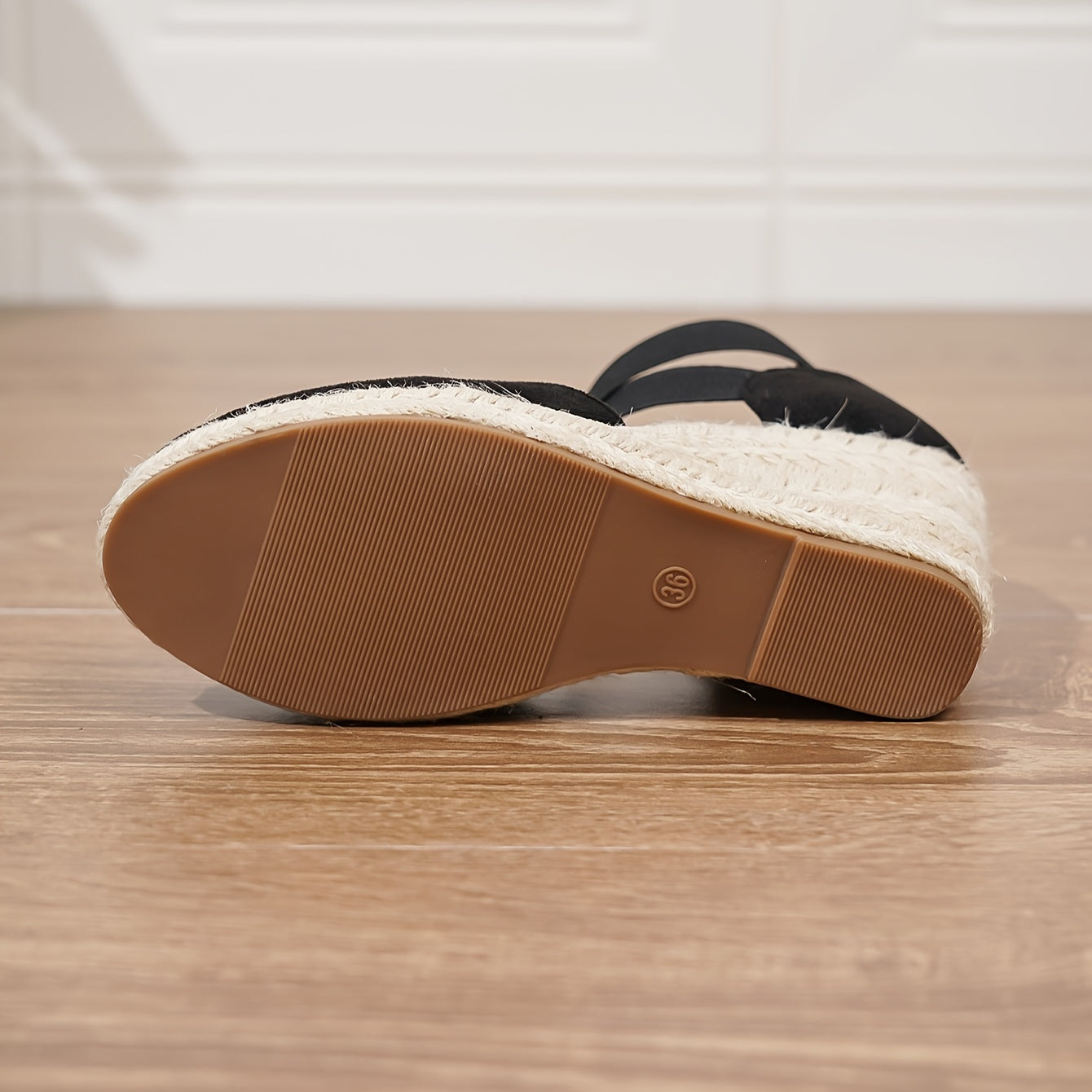 Women's Wedge Heeled, Casual Elastic Band Summer Shoes, Comfortable Espadrille