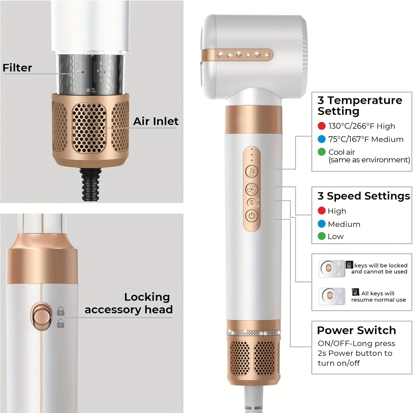 7-in-1 High-Speed Hair Styling Tool – Dryer, Curler, Straightener & More