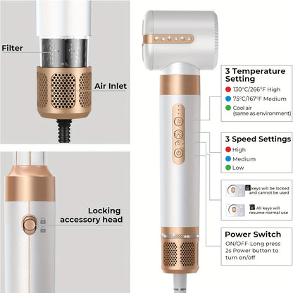 7-in-1 High-Speed Hair Styling Tool – Dryer, Curler, Straightener & More