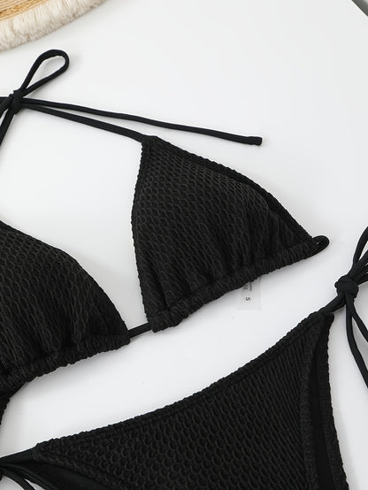 Lauvoco Women's 4-Piece Swimwear Set with Off-Shoulder Cover-Up and Mesh Skirt