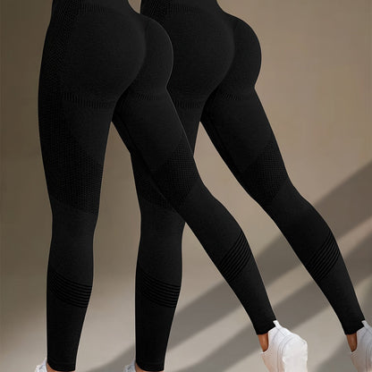 2-Pack Women's High Stretch Fitness Yoga Leggings