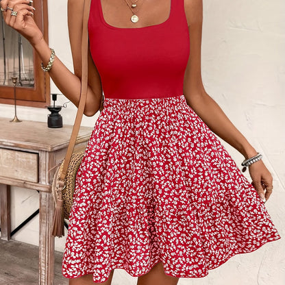 Sleeveless Floral Summer Dress