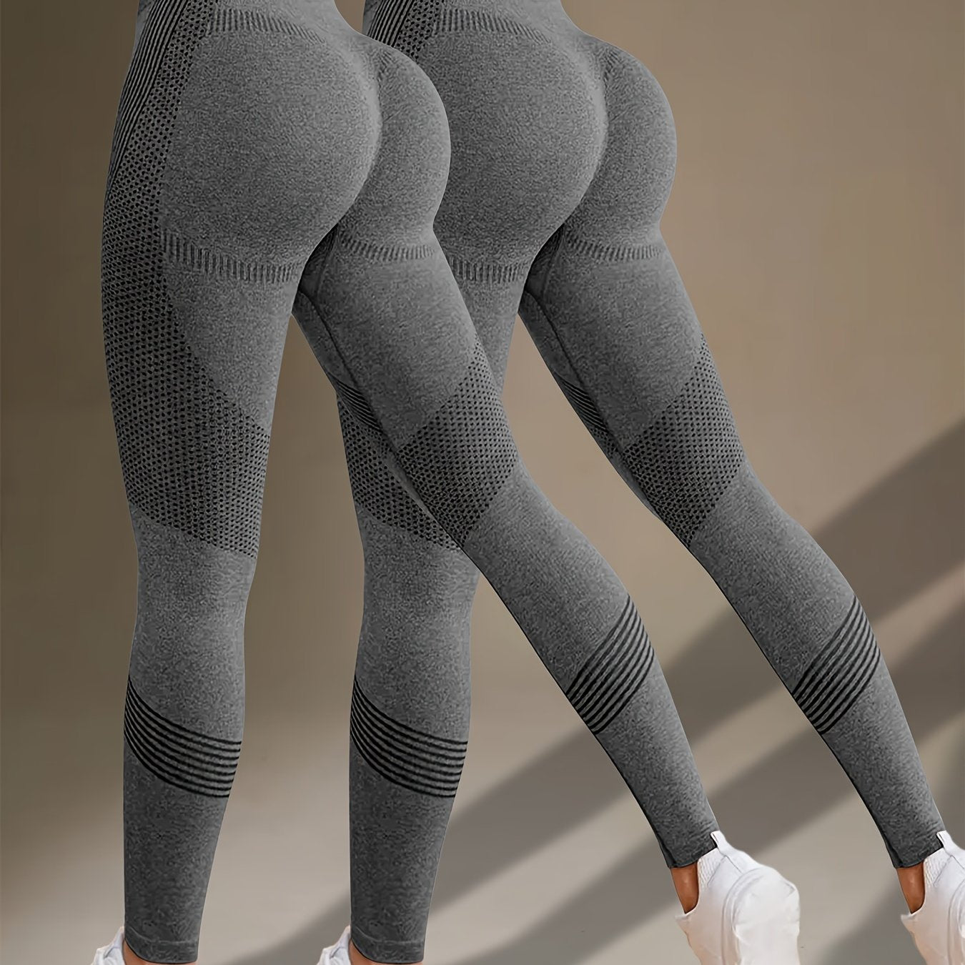 2-Pack Women's High Stretch Fitness Yoga Leggings