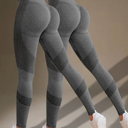 2-Pack Women's High Stretch Fitness Yoga Leggings