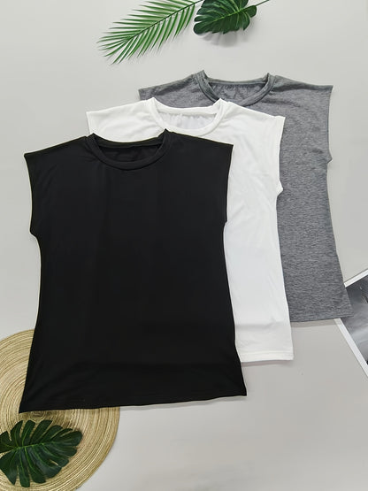 3pcs Women's Batwing Sleeve T-Shirts