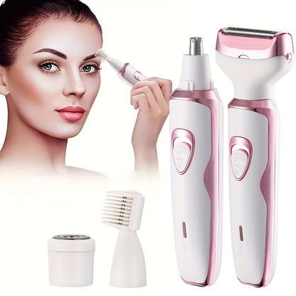4-in-1 Rechargeable Electric Razor for Women