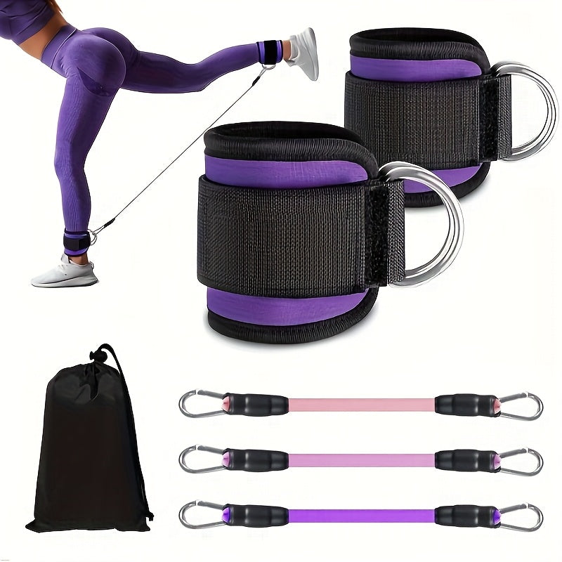 Universal Resistance Bands Set with Ankle Straps and Carry Bag