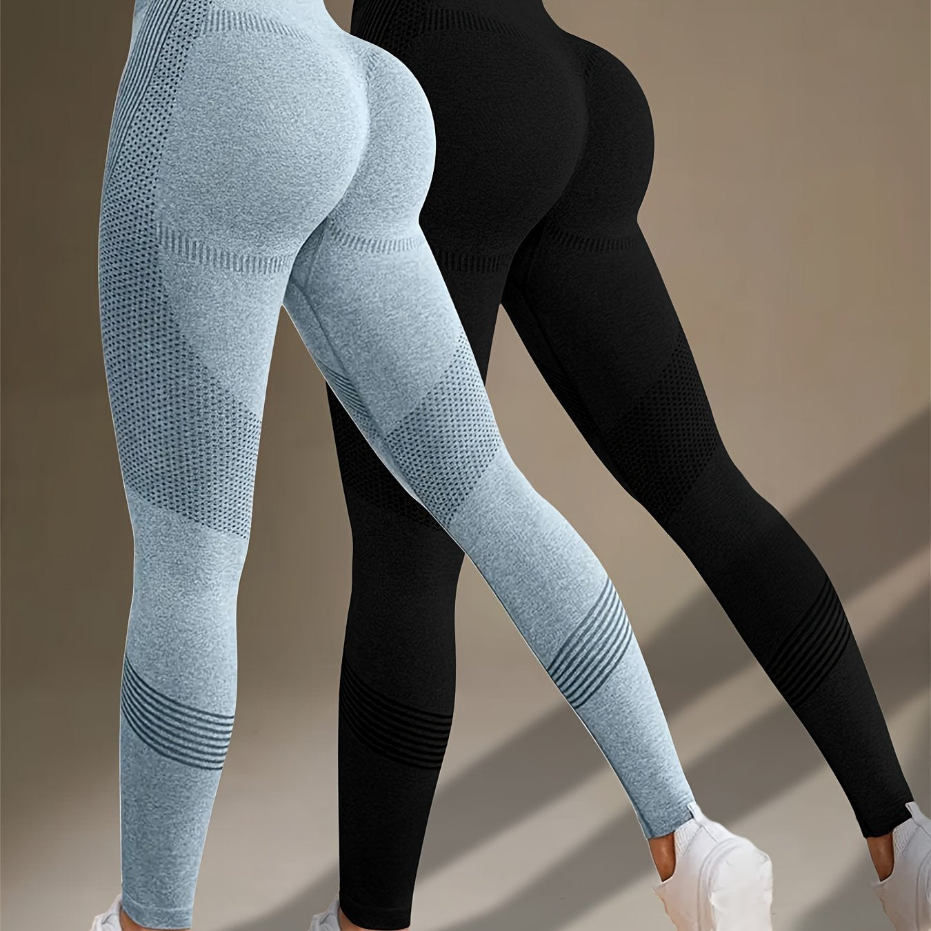 2-Pack Women's High Stretch Fitness Yoga Leggings