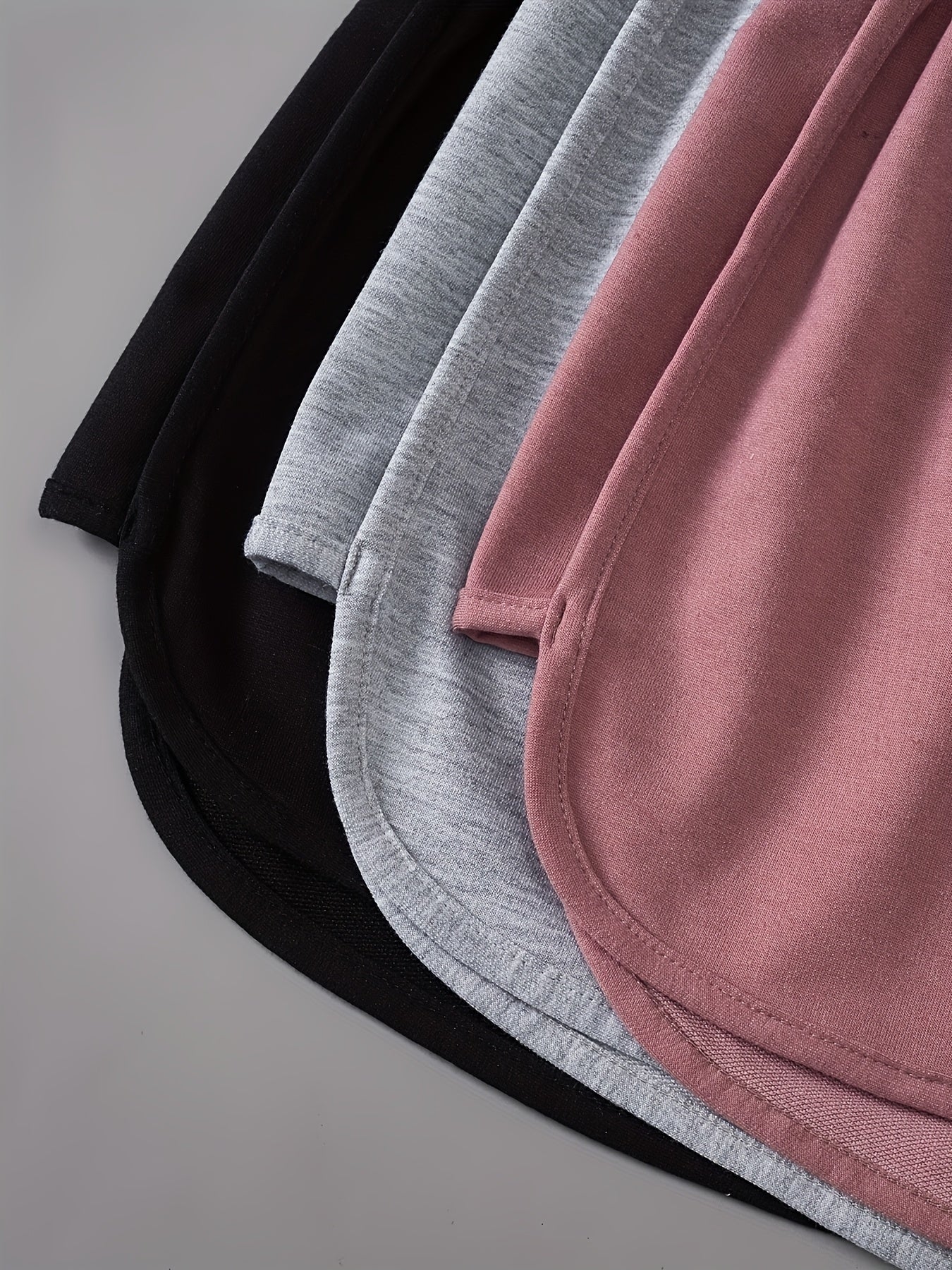 Set of 3 Lightweight Women's Summer Shorts with Elastic Waist