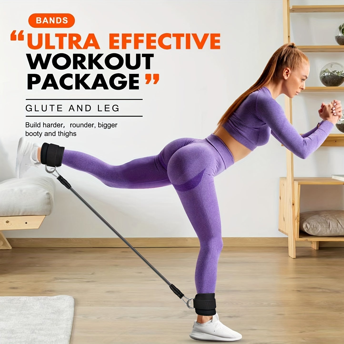 Universal Resistance Bands Set with Ankle Straps and Carry Bag