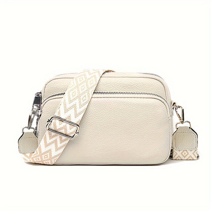 Women's Casual Crossbody Bag with Adjustable Geometric Strap