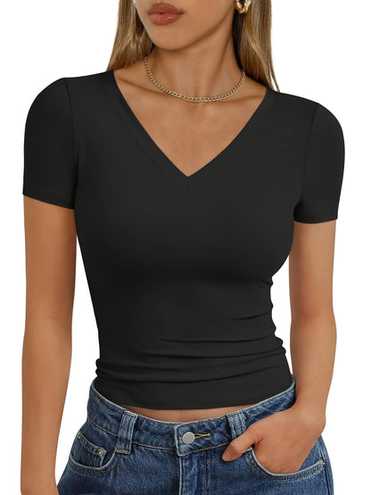 3-Pack Women's Slim Fit Cropped Tops