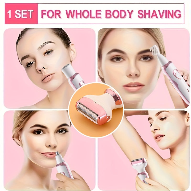 4-in-1 Rechargeable Electric Razor for Women