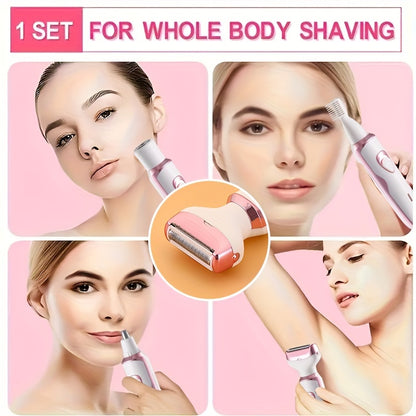 4-in-1 Rechargeable Electric Razor for Women